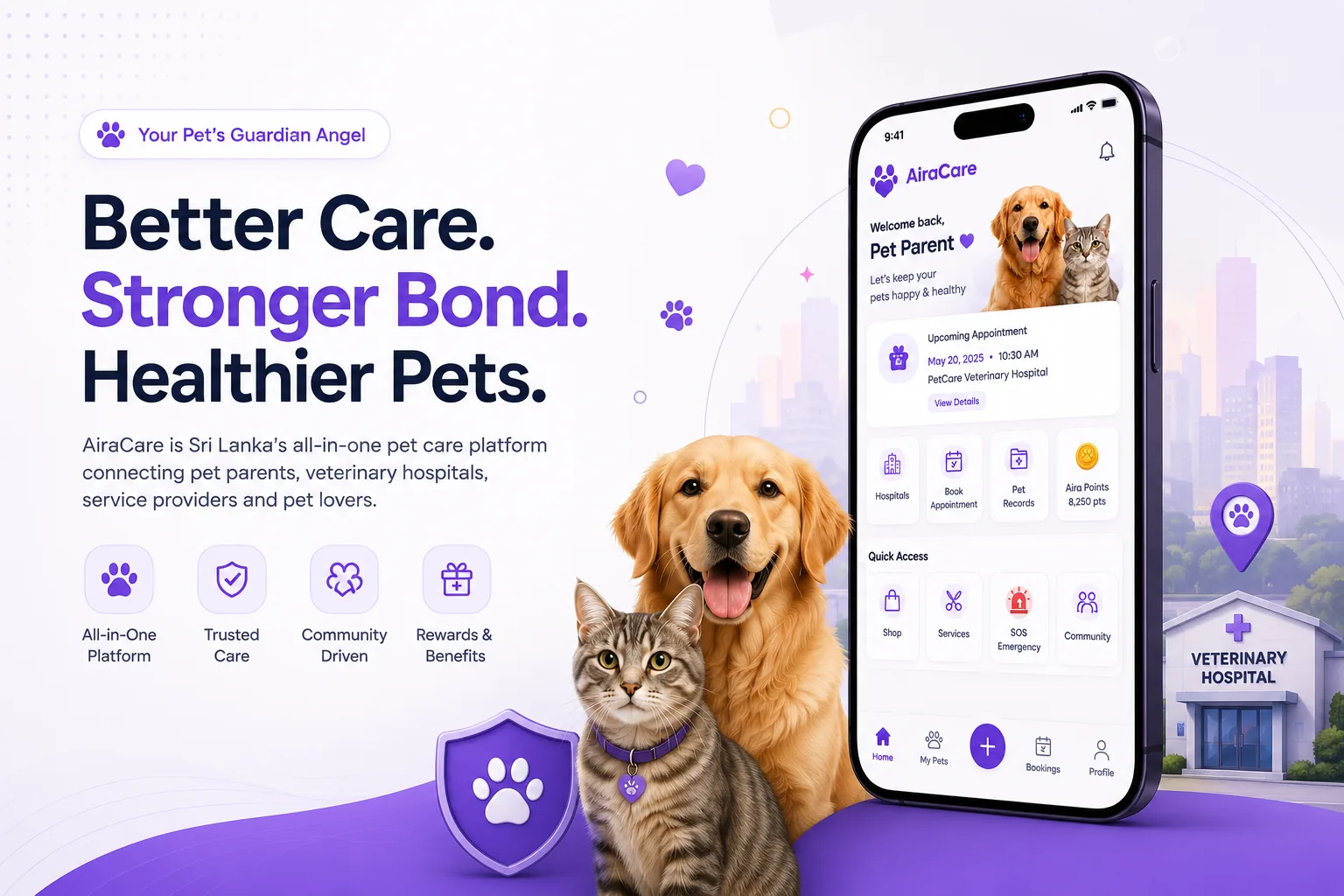AiraCare connected pet care platform
