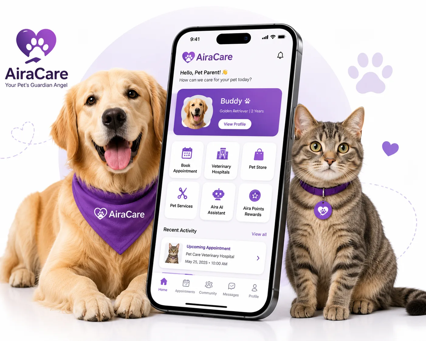 Happy pets with AiraCare
