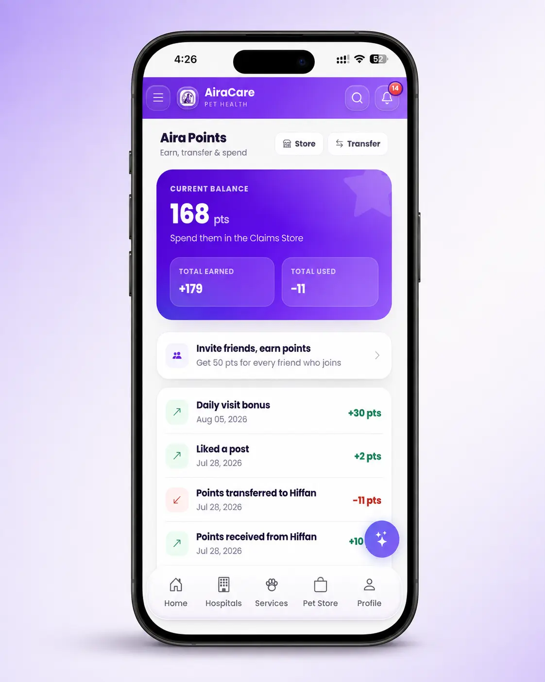 Earn Aira Points